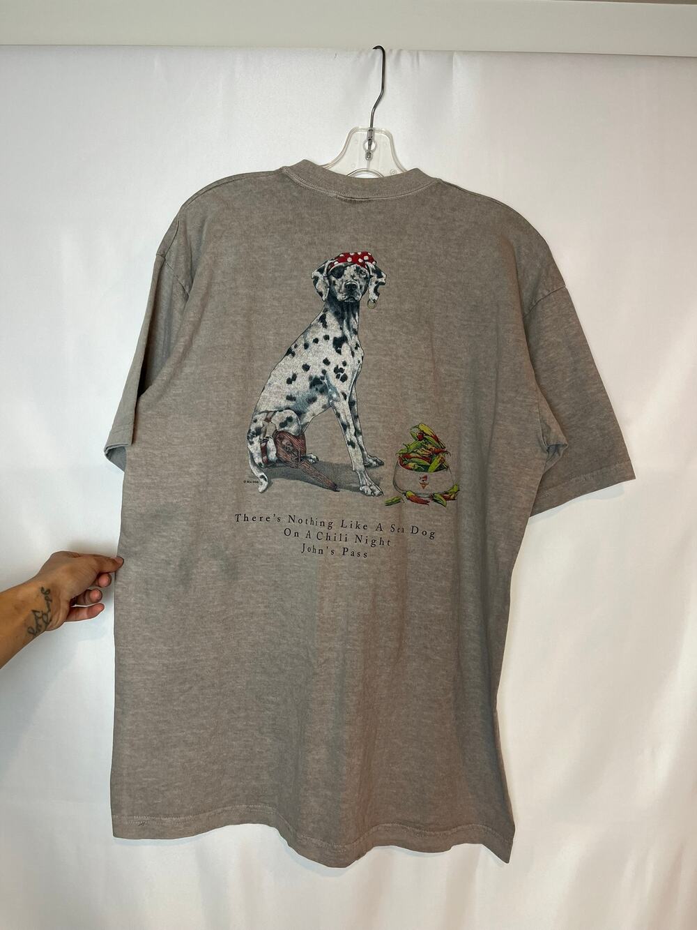 Sea Dog John's Pass Dalmatian Tee — L